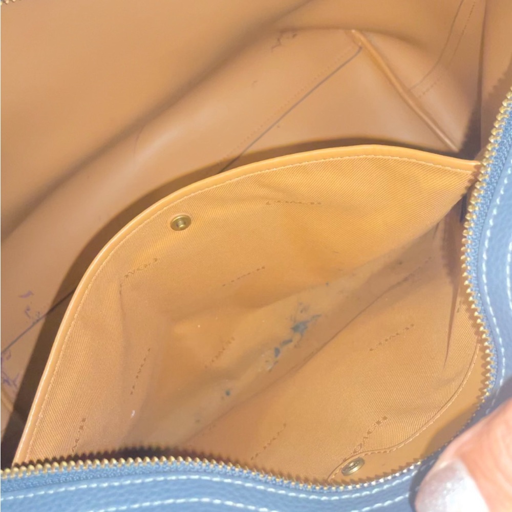 💕COACH BLUE CITY ZIP LARGE TOTE AND DUST BAG - Picture 8 of 9